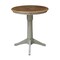 International Concepts Round 30 in Rd Top Pedestal Table, Counter Height, Hickory/Stone, 30 W, 30 L, 35.9 in H, Wood K41-30RT-27B-6B - alternate 2